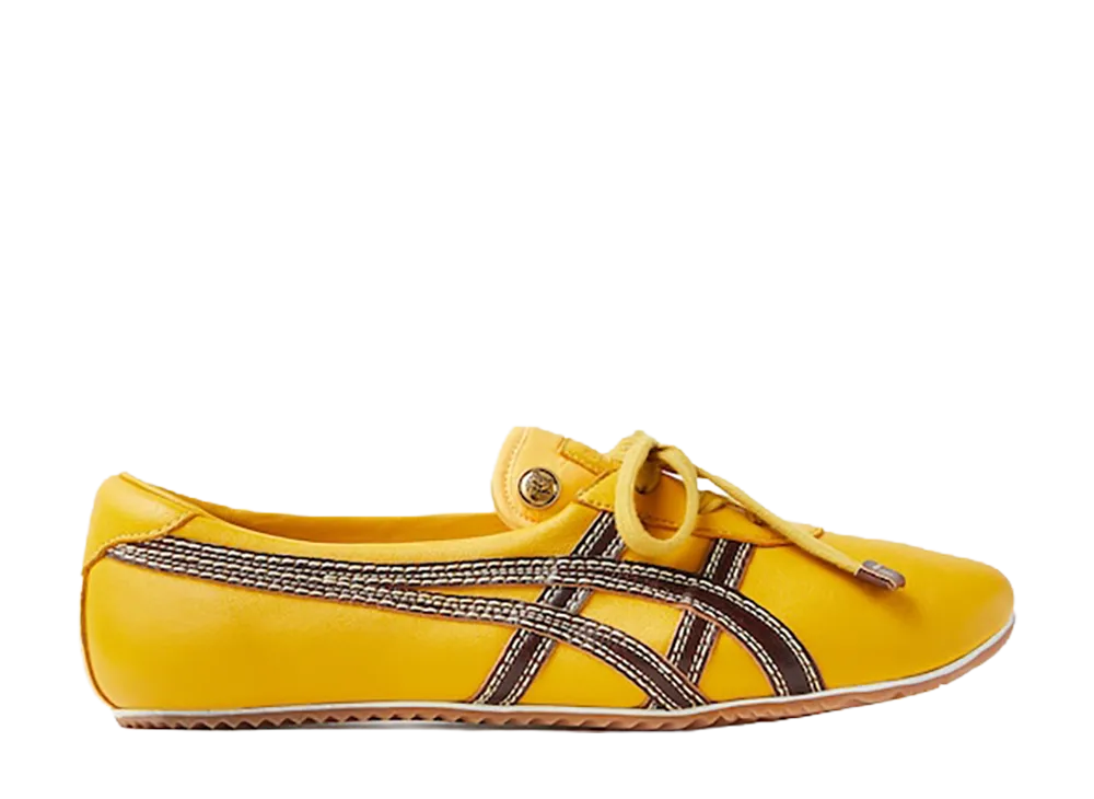 Versace × Onitsuka Tiger Tai-Chi Sakura Nappa Sneaker "Brown/Yellow"