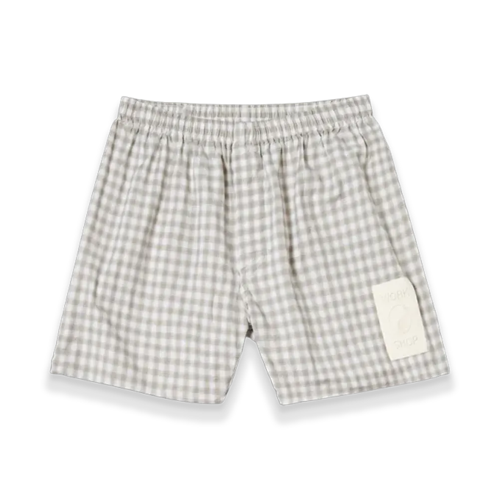 OUR LEGACY Boxer Short "Royal Grey Check"