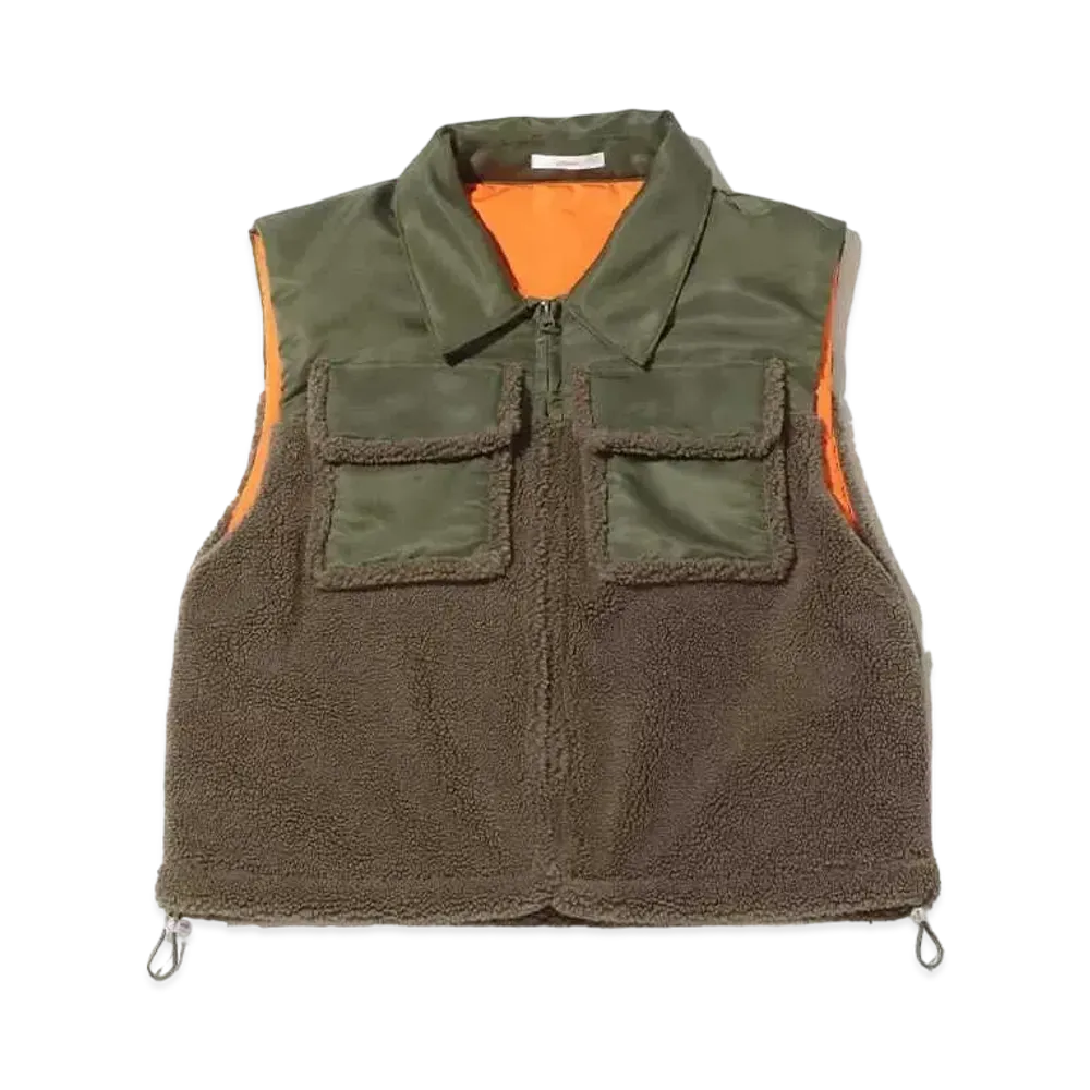 atmos pink Docking Boa Vest "Khaki"