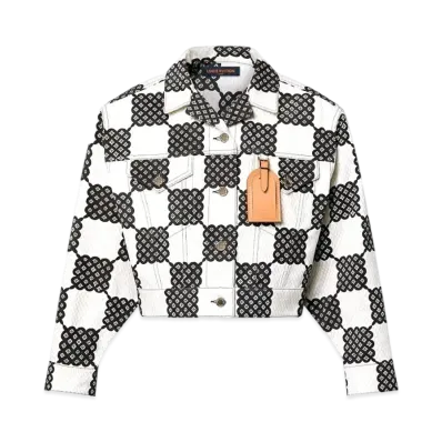 Louis Vuitton Bubble Damier Trucker Jacket "Blanc/Noir"