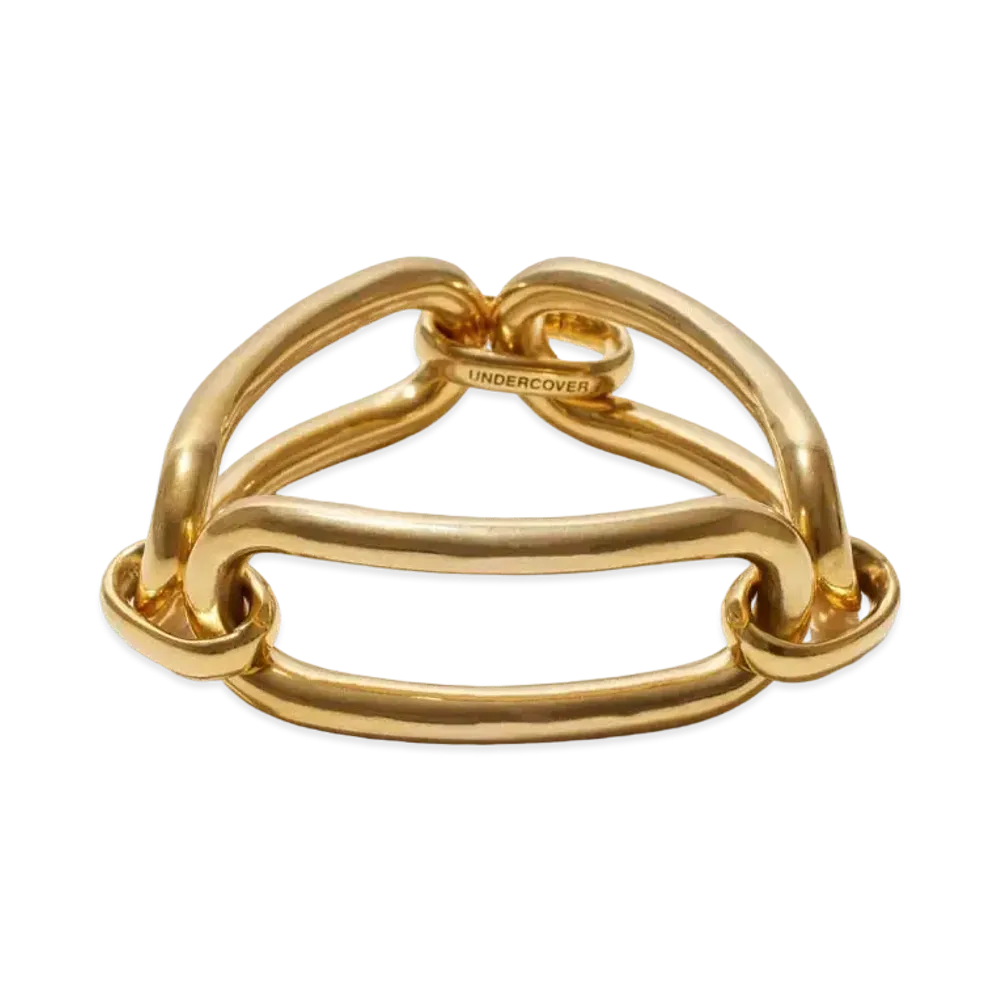 UNDERCOVER Silver Oval Bracelet "Gold"