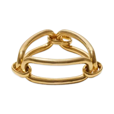 UNDERCOVER Silver Oval Bracelet "Gold"