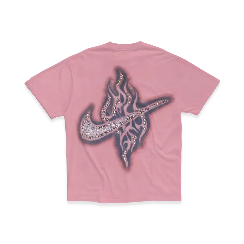 Travis Scott Cactus Jack x Nike Rhinestone Tee "Pink"