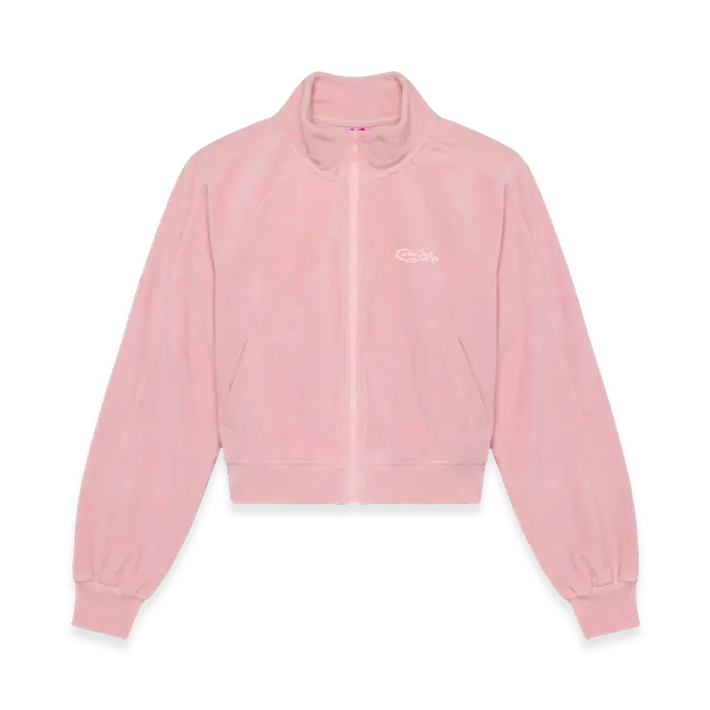 Travis Scott Cactus Jack x Nike Women'S Pink Velour Jacket "Pink"