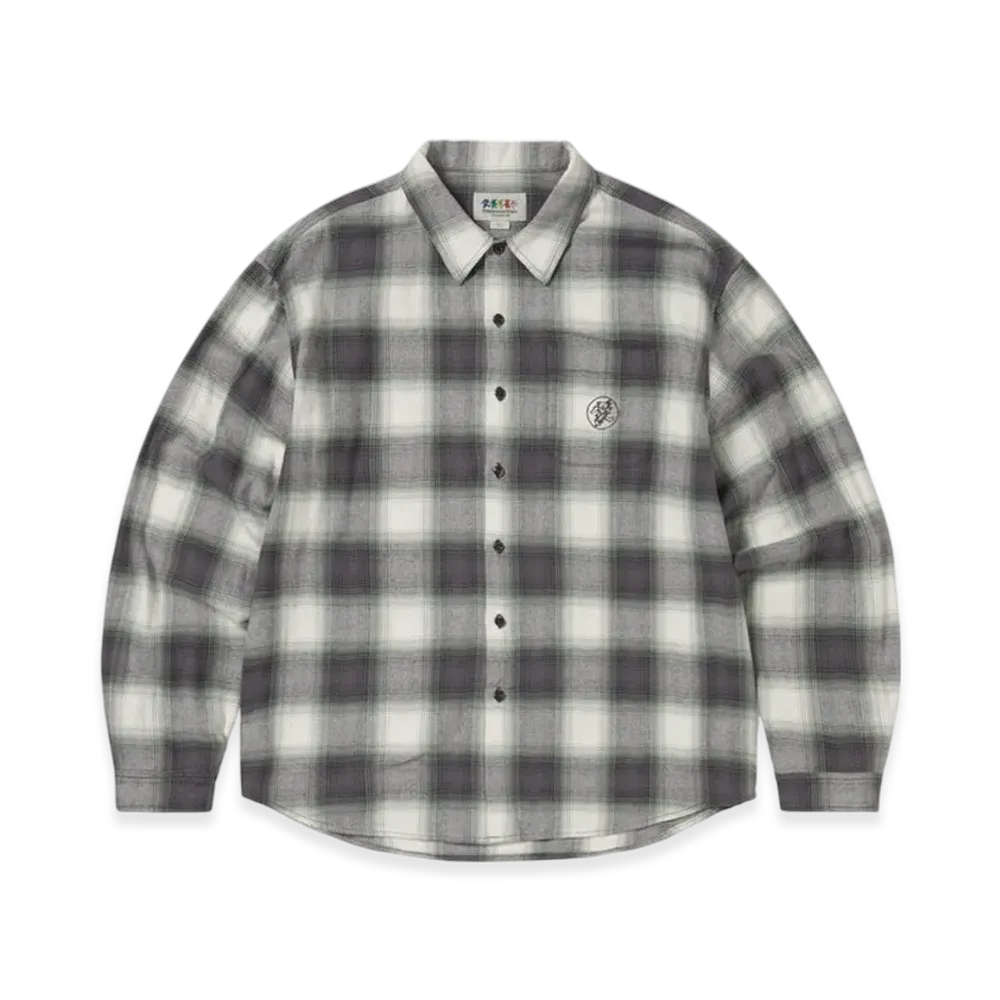 thisisneverthat x Grateful Dead Lightning Bear Plaid Shirt "Purple"