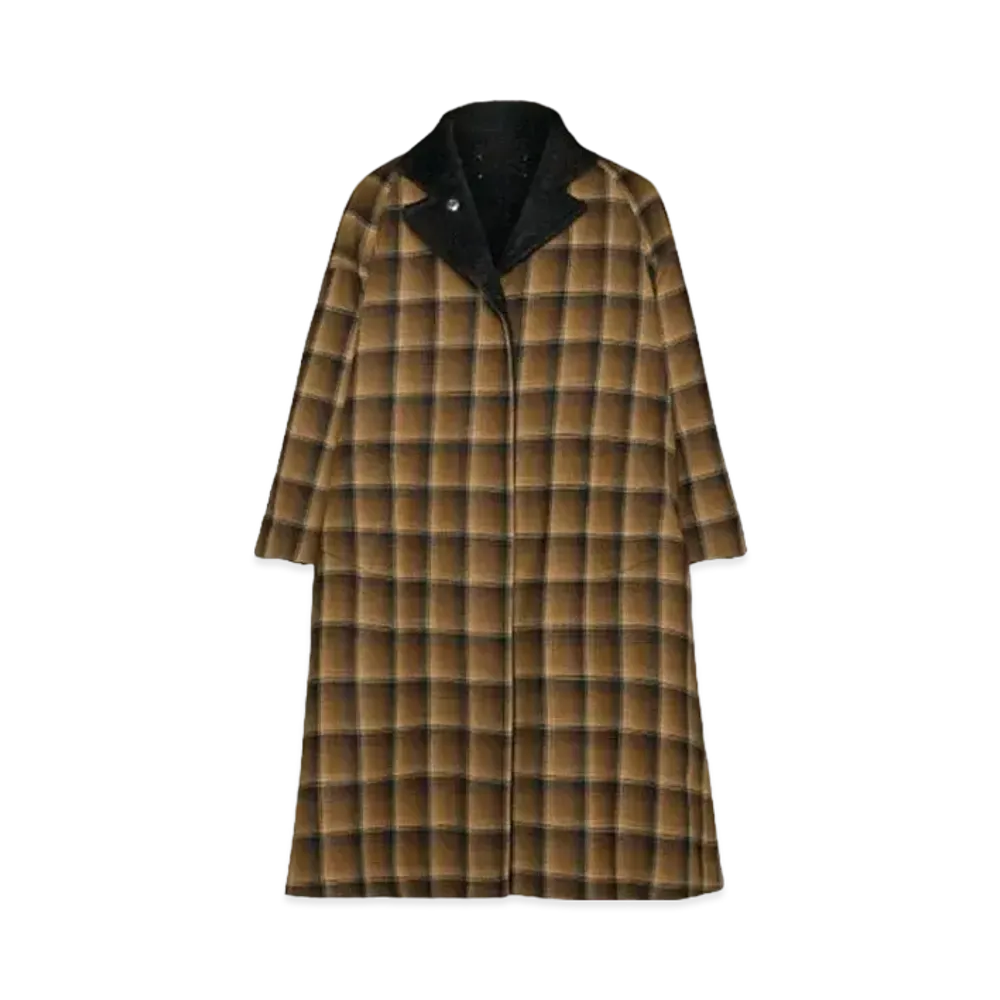Maison Margiela Pendleton Reversible Coat "Brown"