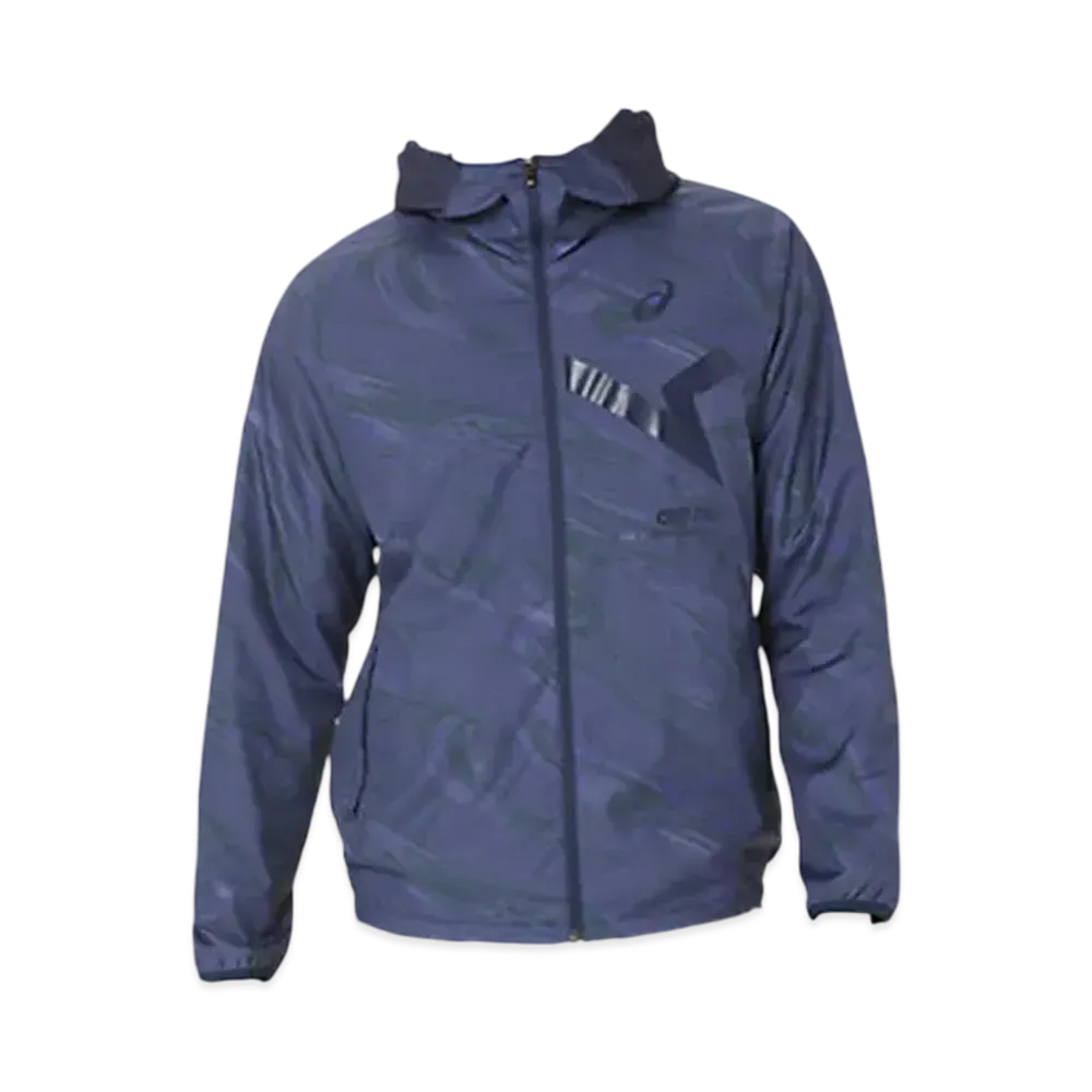 Asics A-I-M Graphic Back Tricot Windbreaker Hoodie "Midnight"