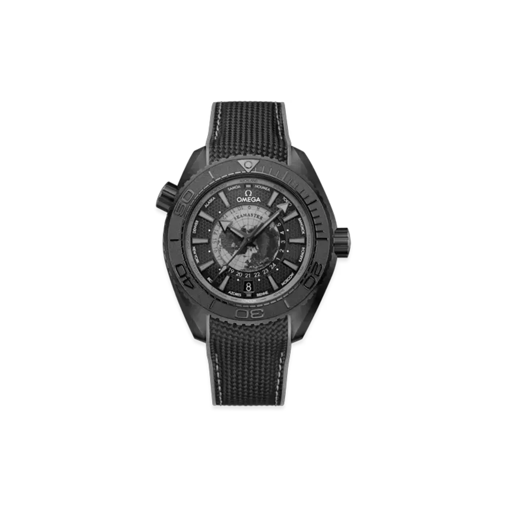 OMEGA Seamaster Planet Ocean 600M 45.5MM Ceramic Rubber Strap "Black/Black" 215.92.46.22.01.007