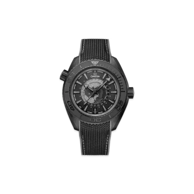 OMEGA Seamaster Planet Ocean 600M 45.5MM Ceramic Rubber Strap "Black/Black" 215.92.46.22.01.007