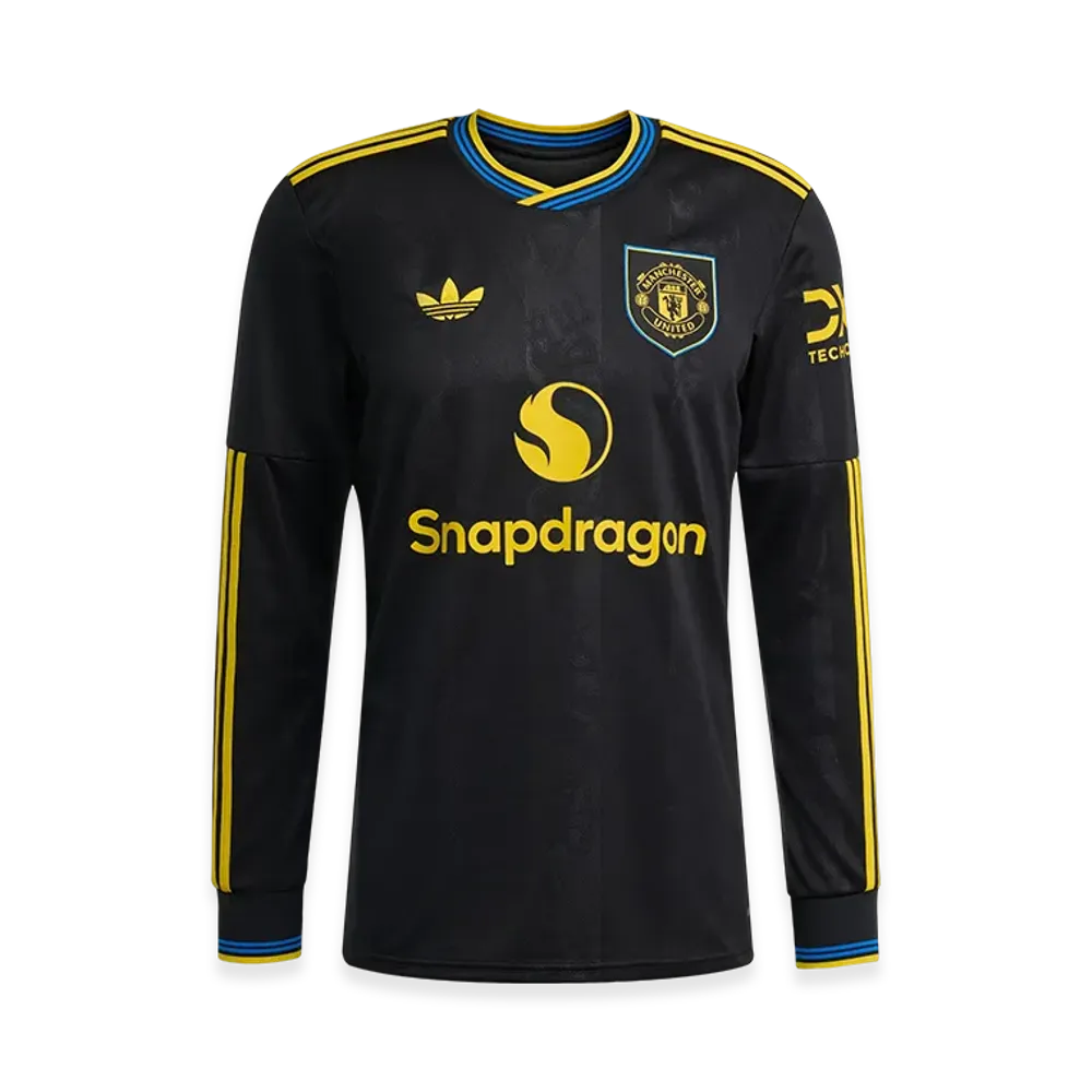 adidas Manchester United 25/26 Long Sleeve Third Jersey "Black"