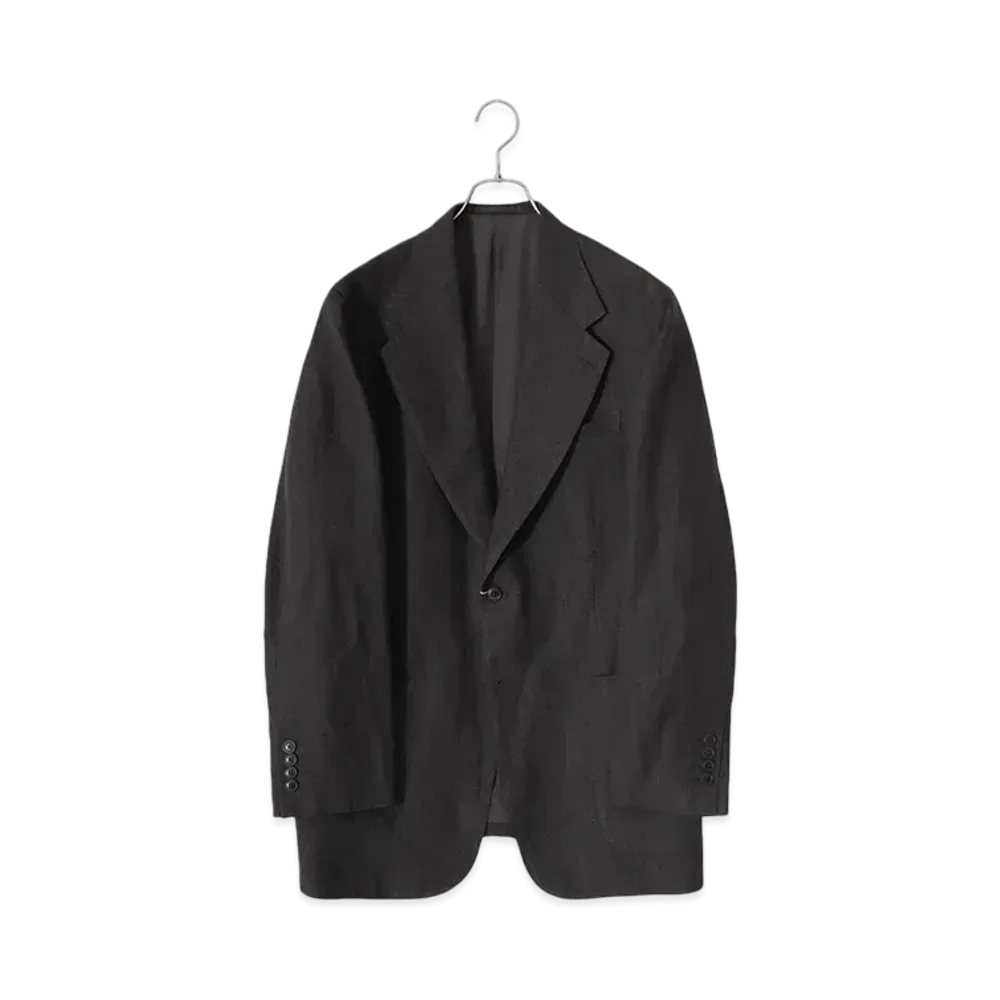 COMOLI Linen Suit Jacket Only "Chacoal"