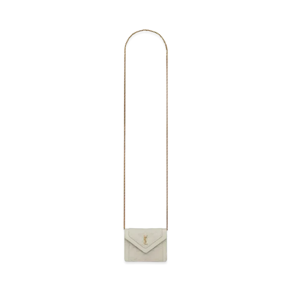 SAINT LAURENT Gaby Micro Bag In Quilted Lambskin "Vintage White"