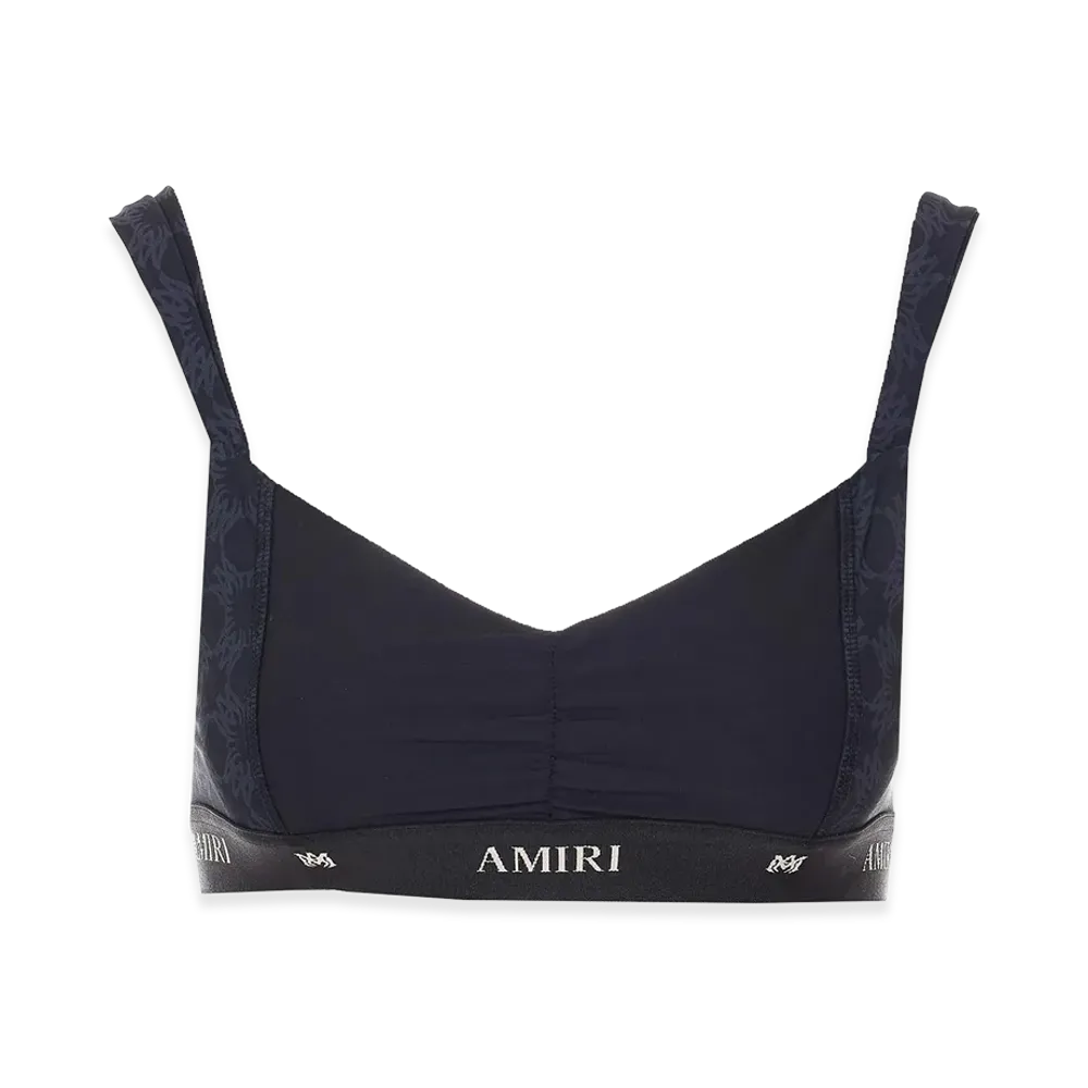 AMIRI Women's Ma Quad Sports Bra "Black/Blue"
