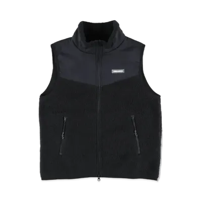WIND AND SEA Polartec Boa Fleece Switched Vest "Black"