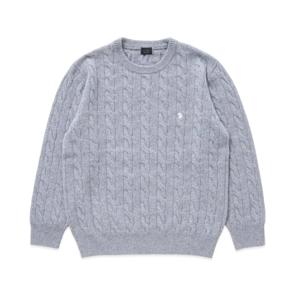 RATS Cashmere Cable Knit "Grey"