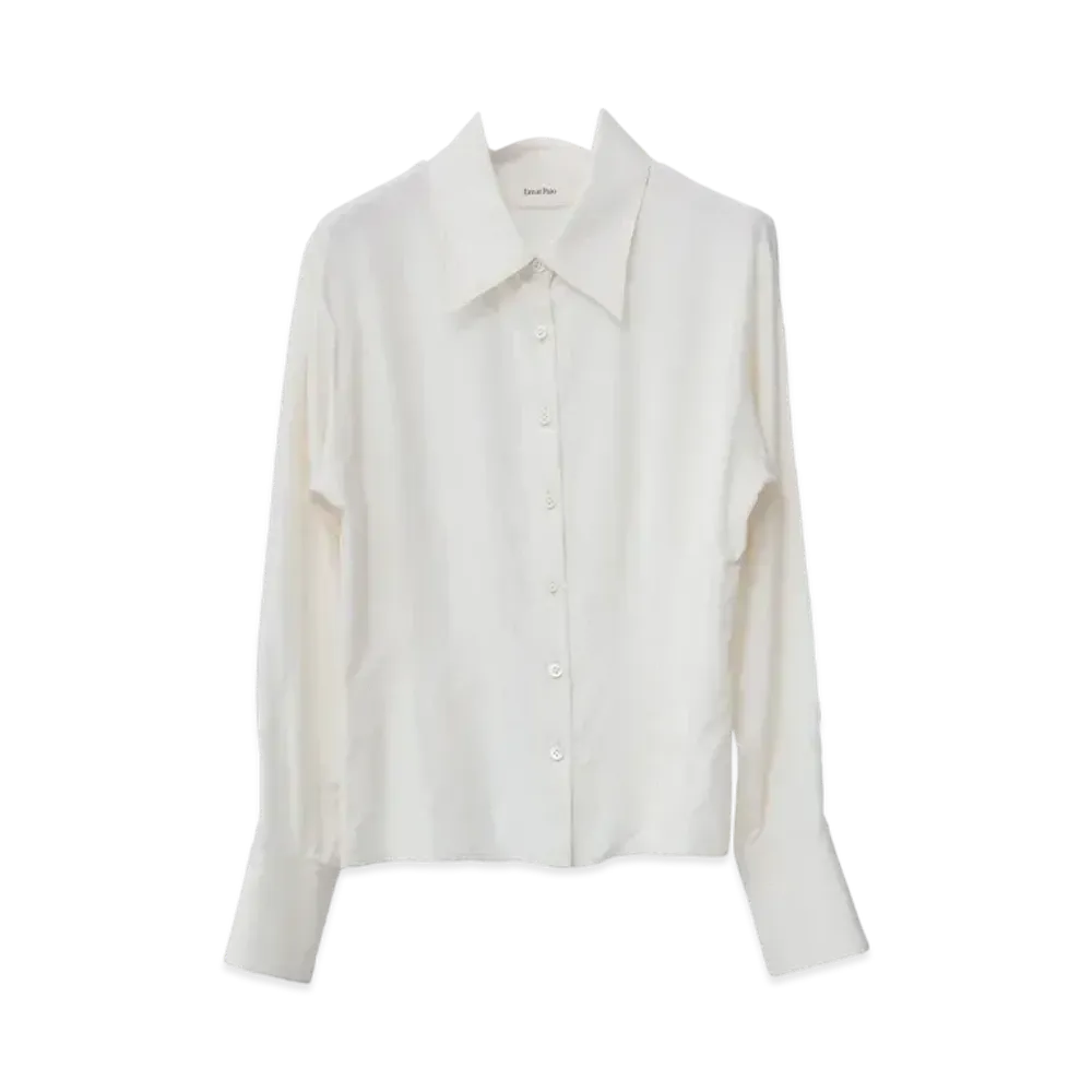 Ernie Palo Silk Darts Shirt(femme) "Ivory"