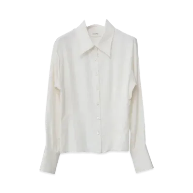 Ernie Palo Silk Darts Shirt(femme) "Ivory"