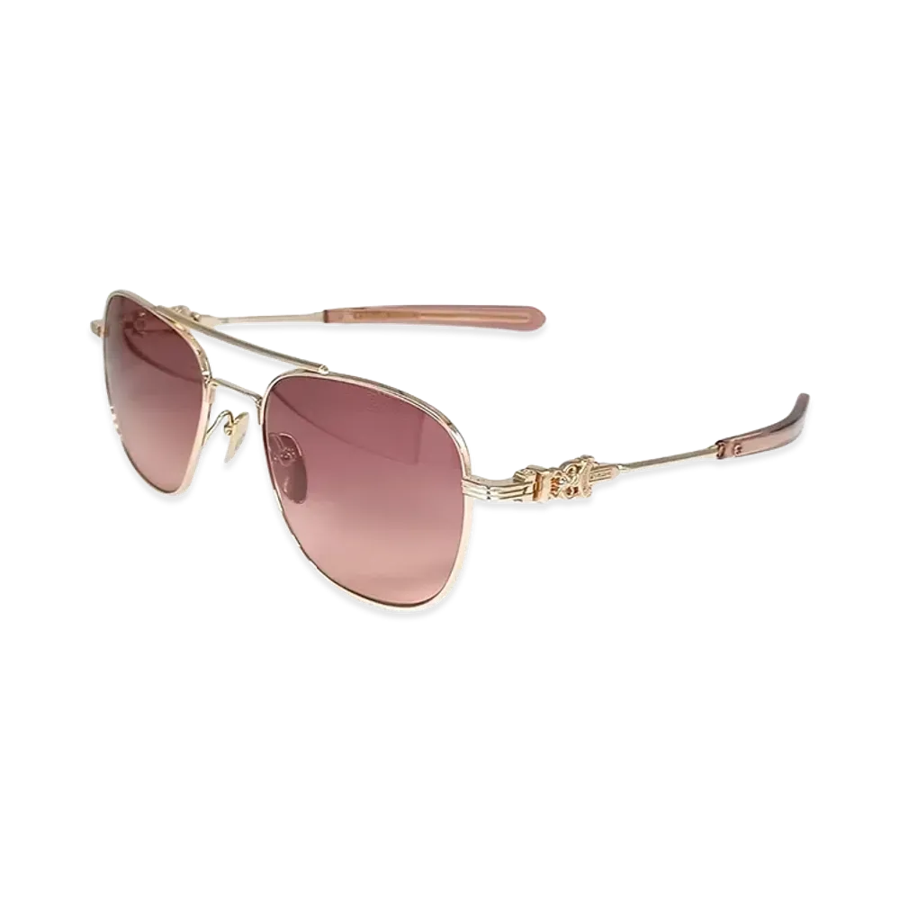 Chrome Hearts WENCE Gold Dagger Sunglasses "Pink/Gold"