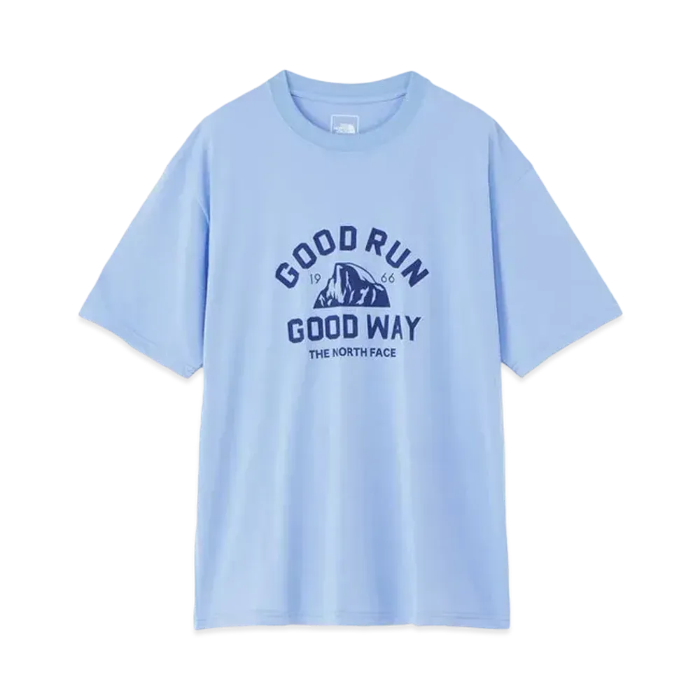 The North Face Short Sleeve Free Run Crew (Unisex) "Steel Blue"