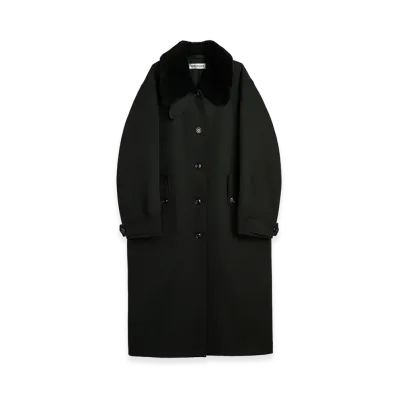 OUR LEGACY Women's Tundra Coat "Coarse Black Gabardine"