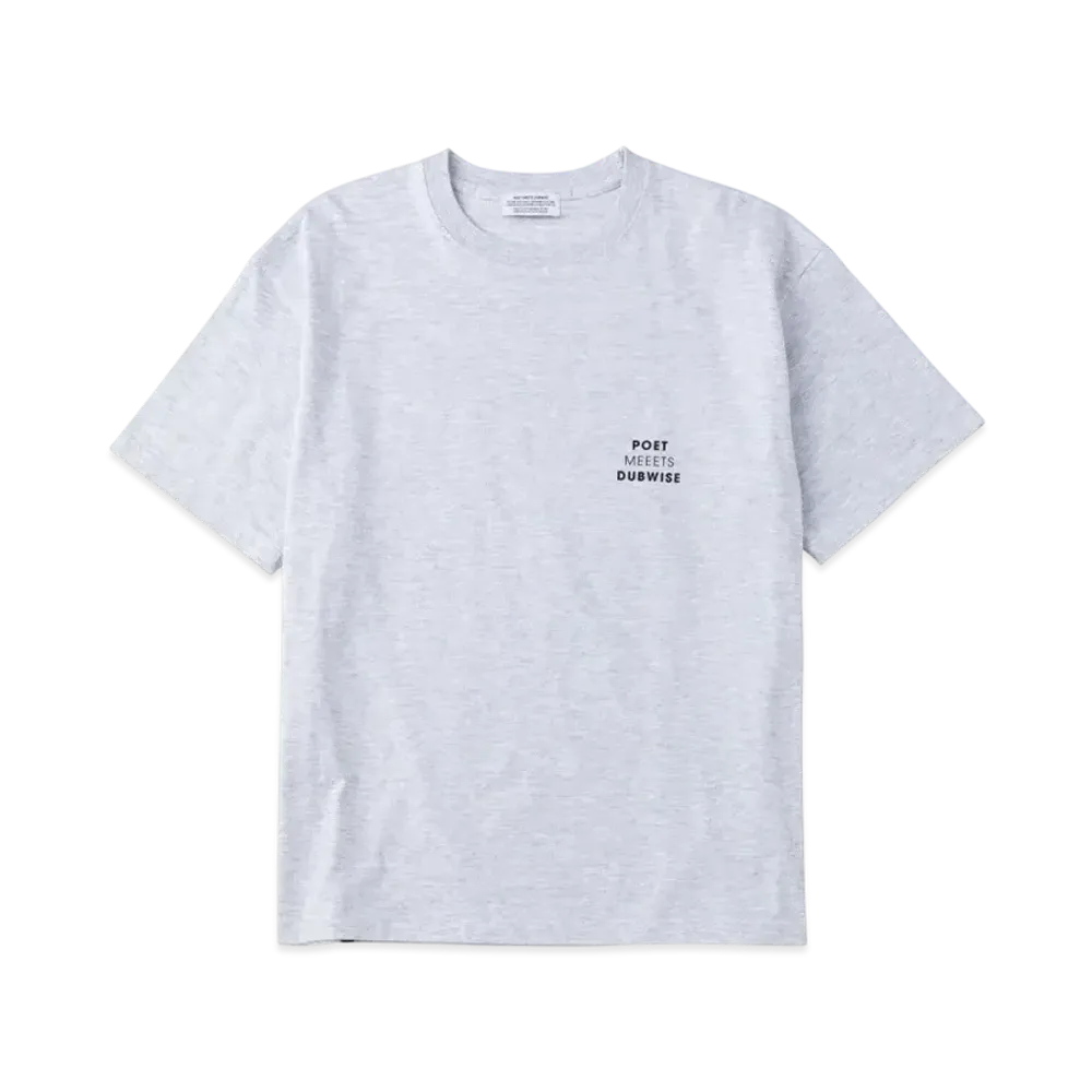 POET MEETS DUBWISE PMD Logo OP T-Shirt "Ash Grey"