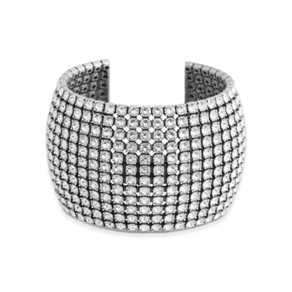 BALENCIAGA Glam Cuff "Antique Silver"