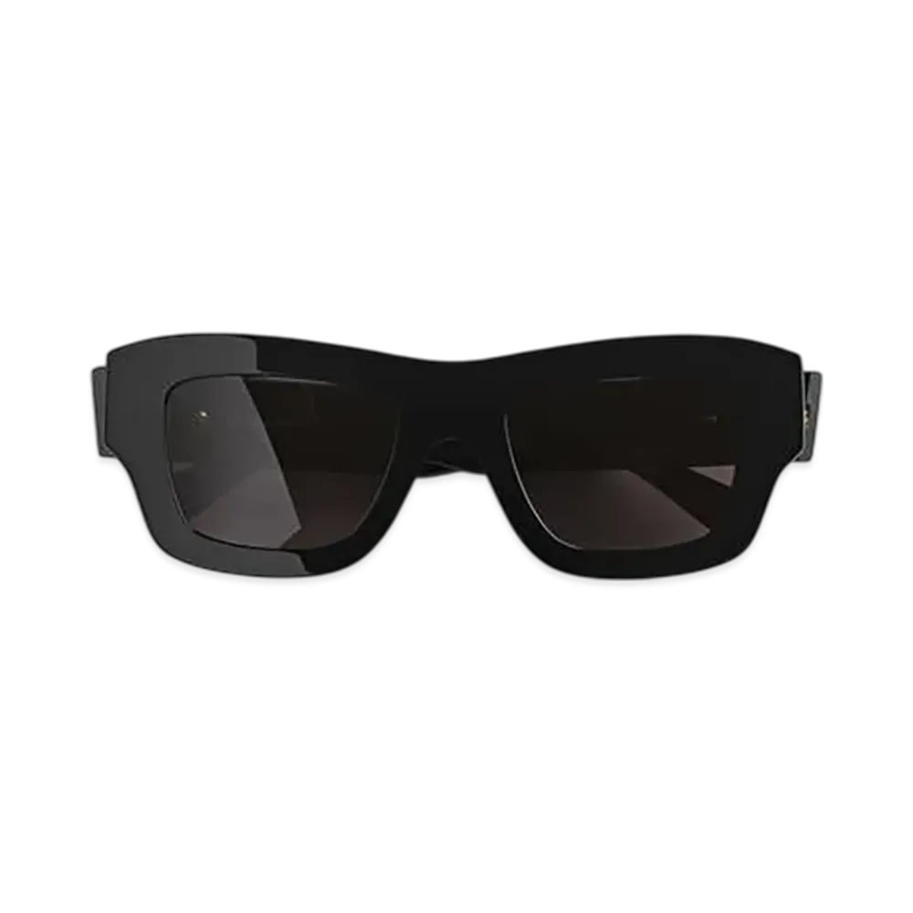 Bottega Veneta Ultrathin Squared Sunglasses "Black/Gray"