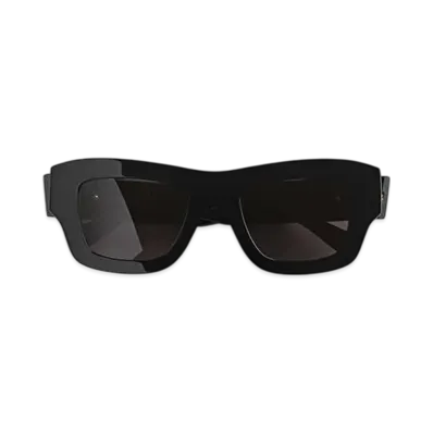 Bottega Veneta Ultrathin Squared Sunglasses "Black/Gray"