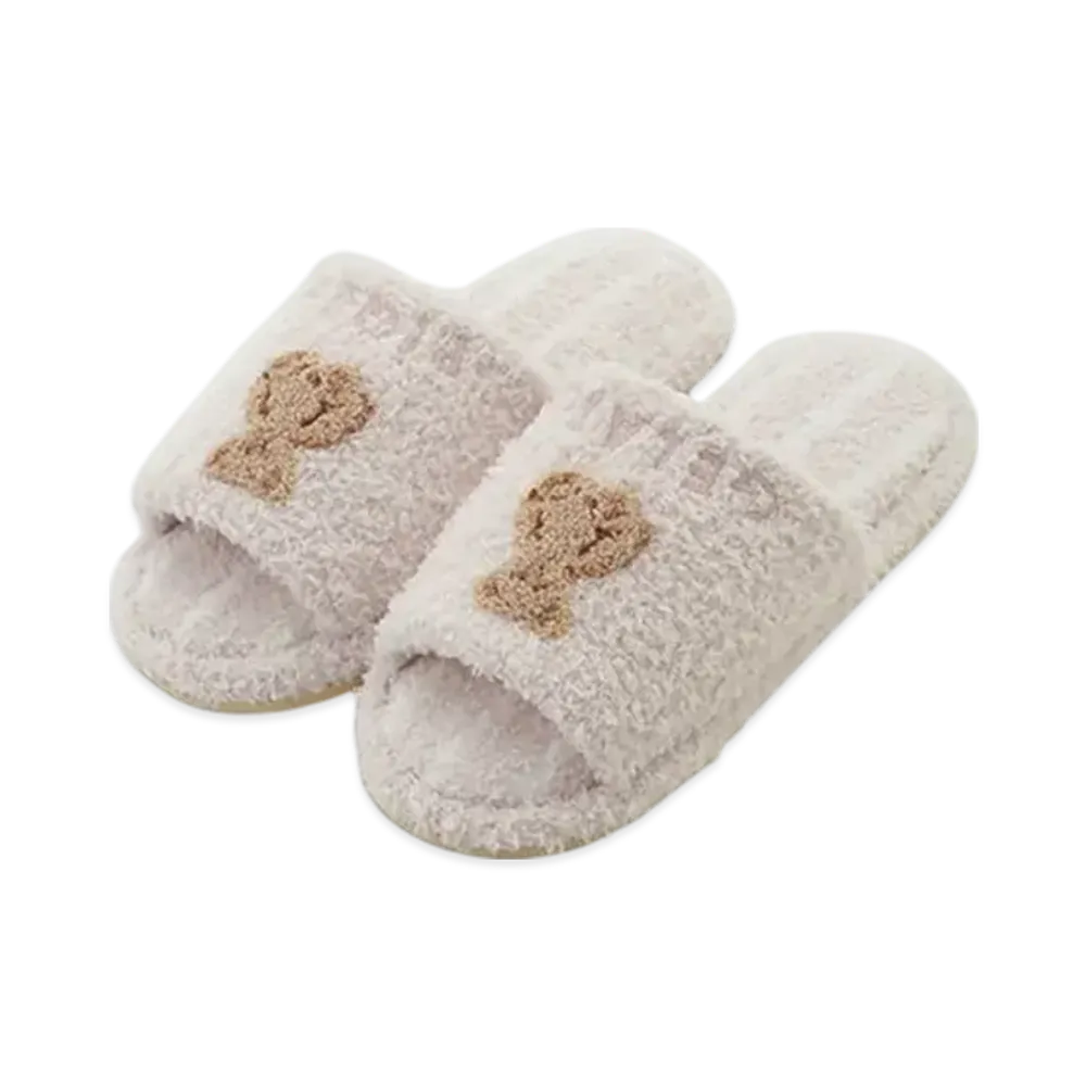GELATO PIQUE Bear Stripe Room Shoes "Pink"