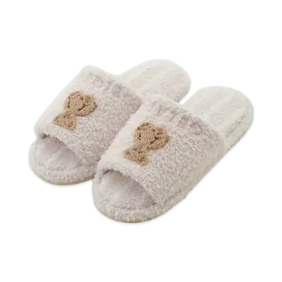 GELATO PIQUE Bear Stripe Room Shoes "Pink"