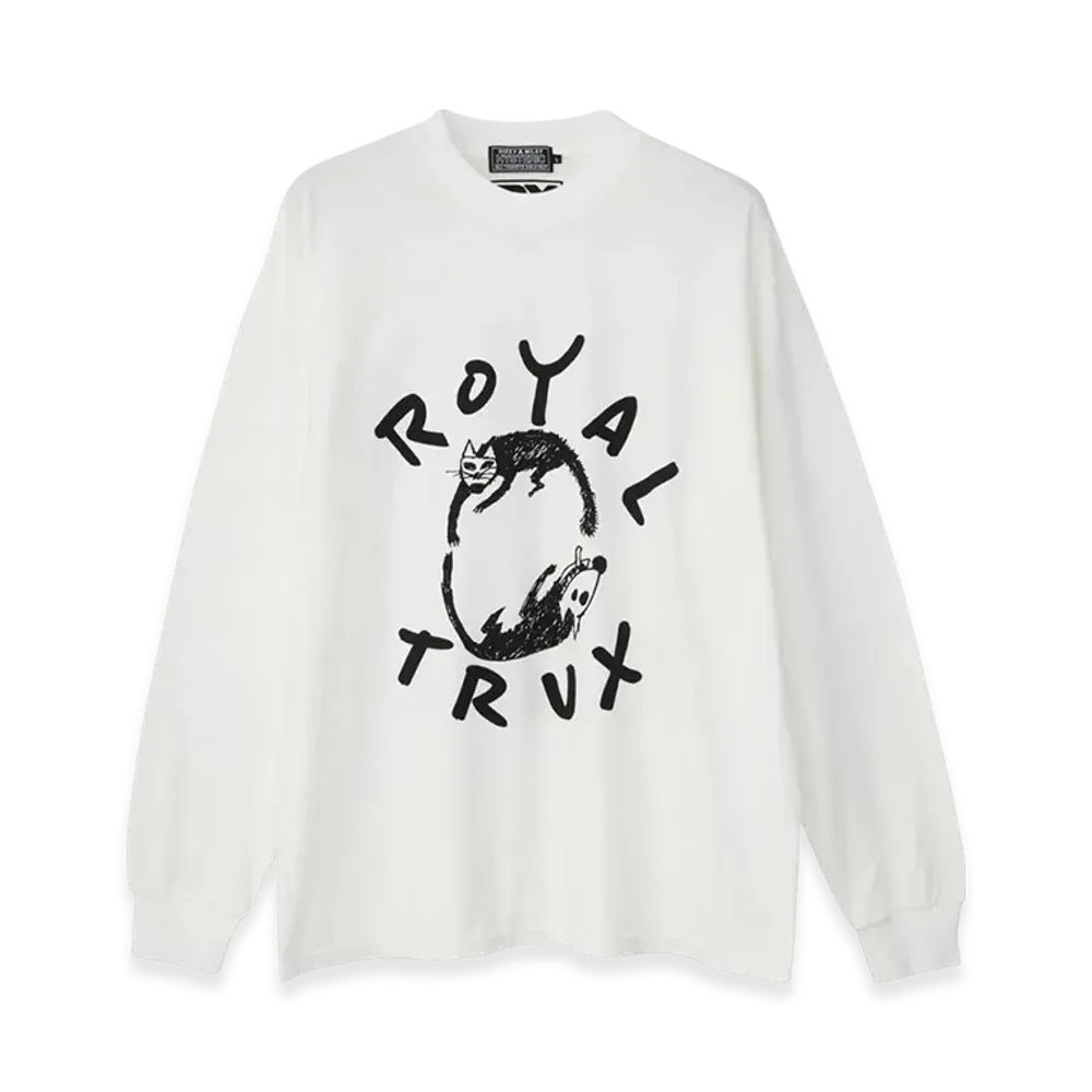 HYSTERIC GLAMOUR Royal Trux Cats and Dogs T-Shirt "White"