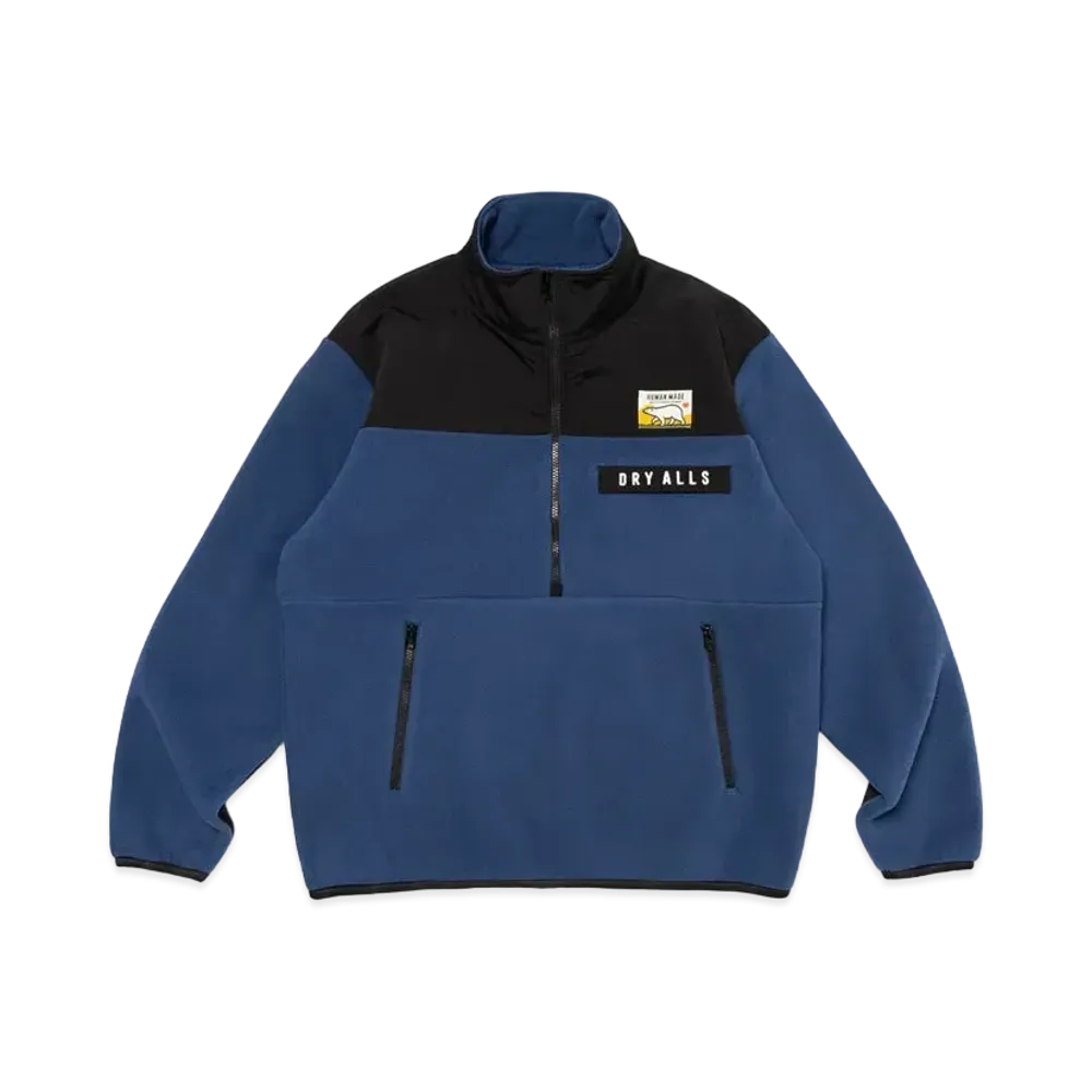 HUMAN MADE Fleece Half- Zip Jacket "Navy"