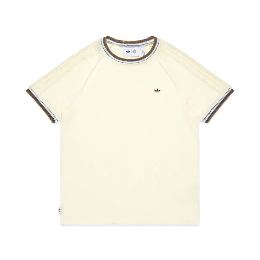 adidas x CLOT Knit 3-Stripes Tee "Ivory"