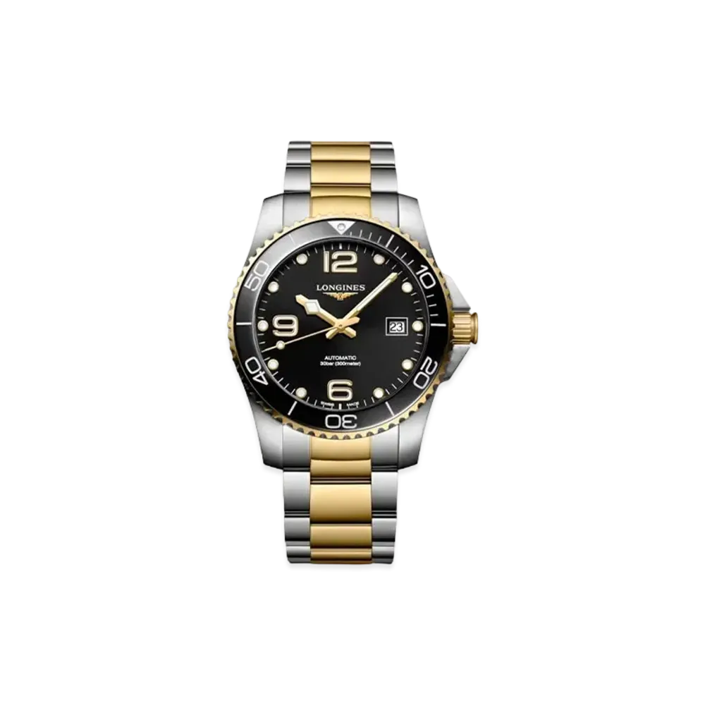 Longines Hydro Conquest 41.00mm "Black Sun Ray/Stainless Steel/Ceramic" L3.781.3.56.7