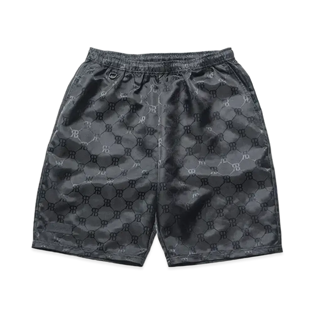 F.C.REAL BRISTOL Monogram Jacquard Nylon Shorts "Black"