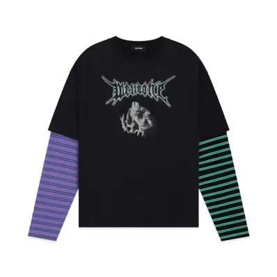 WE11DONE Layered T-shirt "Black"