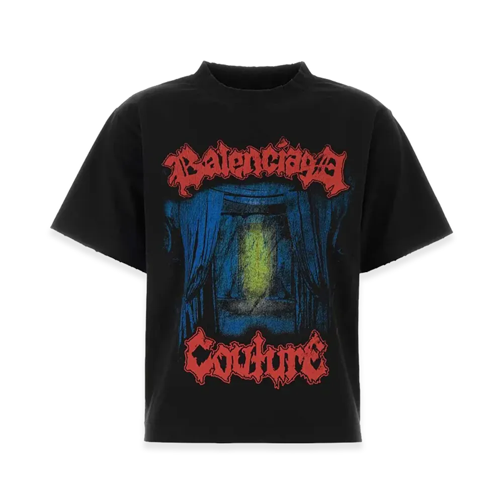 BALENCIAGA Women's Medium Fit T-Shirt "Black"