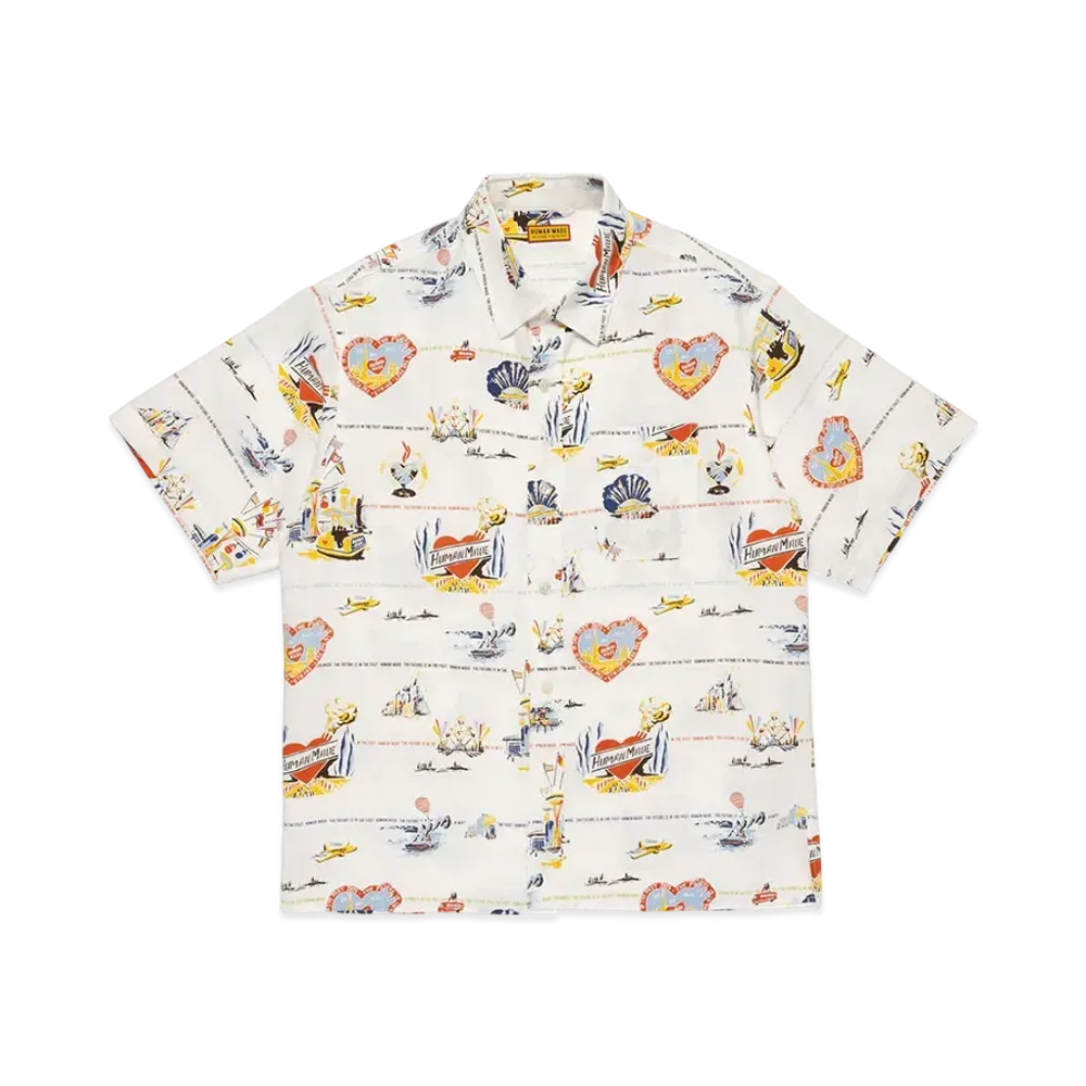 HUMAN MADE Printed Shirt "White"