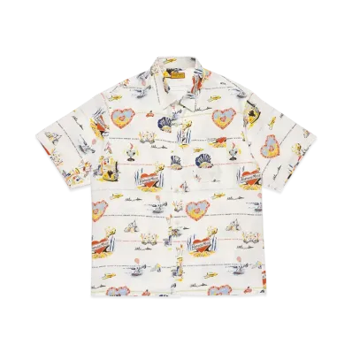 HUMAN MADE Printed Shirt "White"