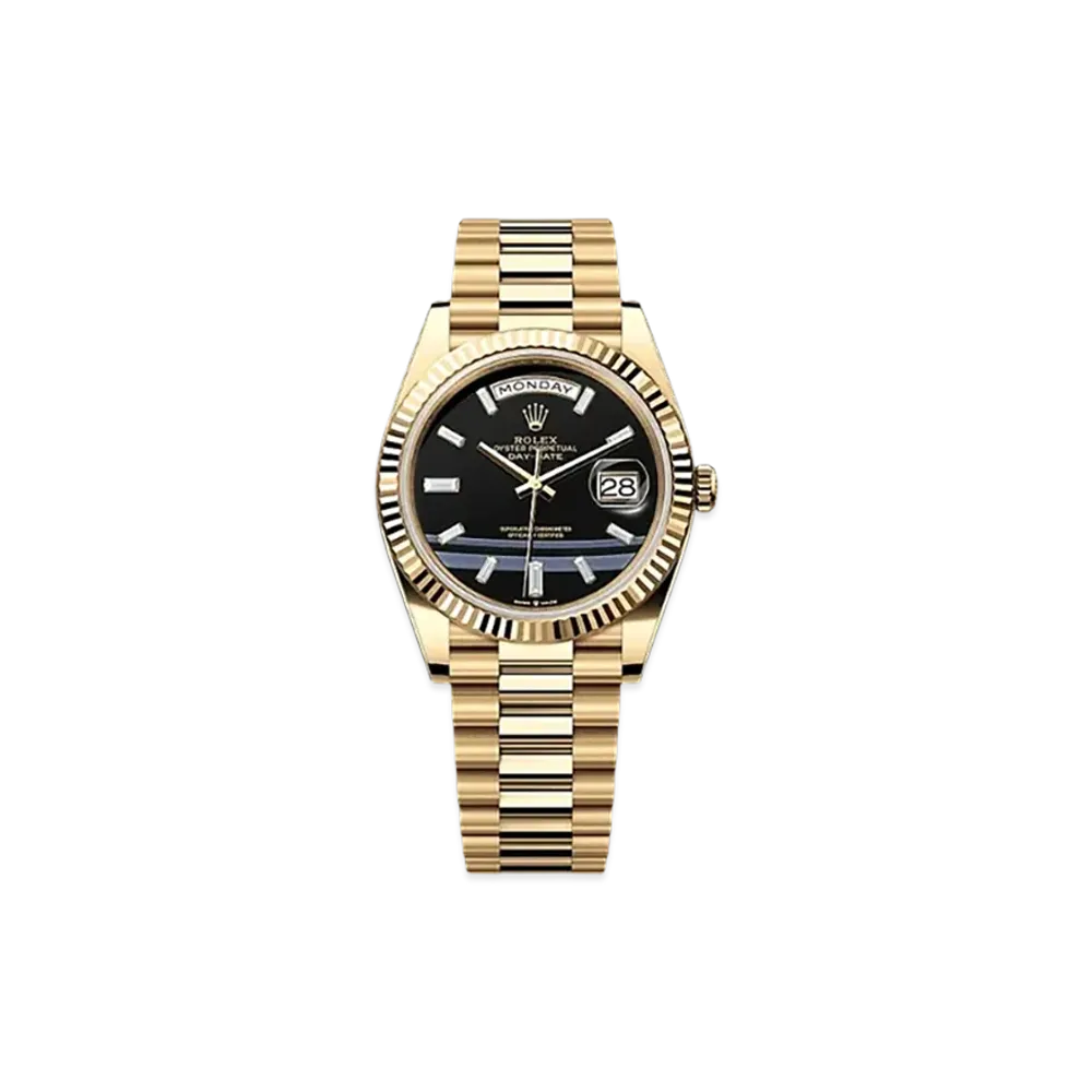 ROLEX Day-Date 40 Yellow Gold "Black"