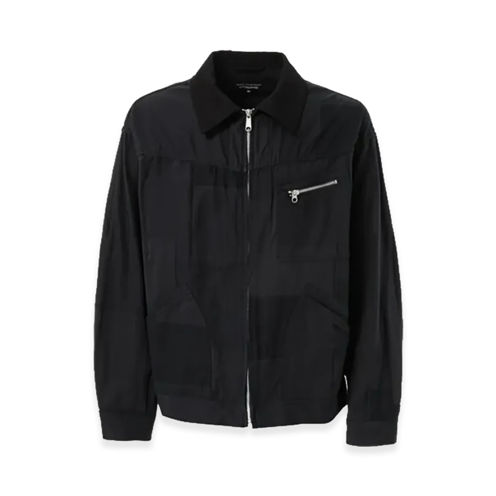 COMME des GARCONS HOMME Cotton Ester Zip Up Jacket "Black"