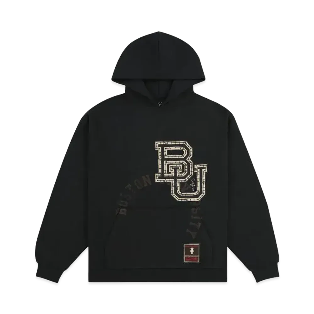 Travis Scott x M&N x Boston University Hoodie "Black"