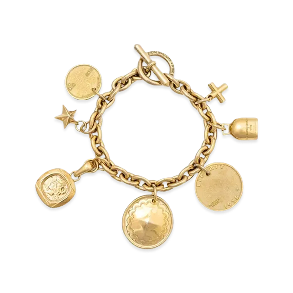 HYKE x END CUSTOM JEWELLERS Women's Multi Charm Bracelet "Gold"