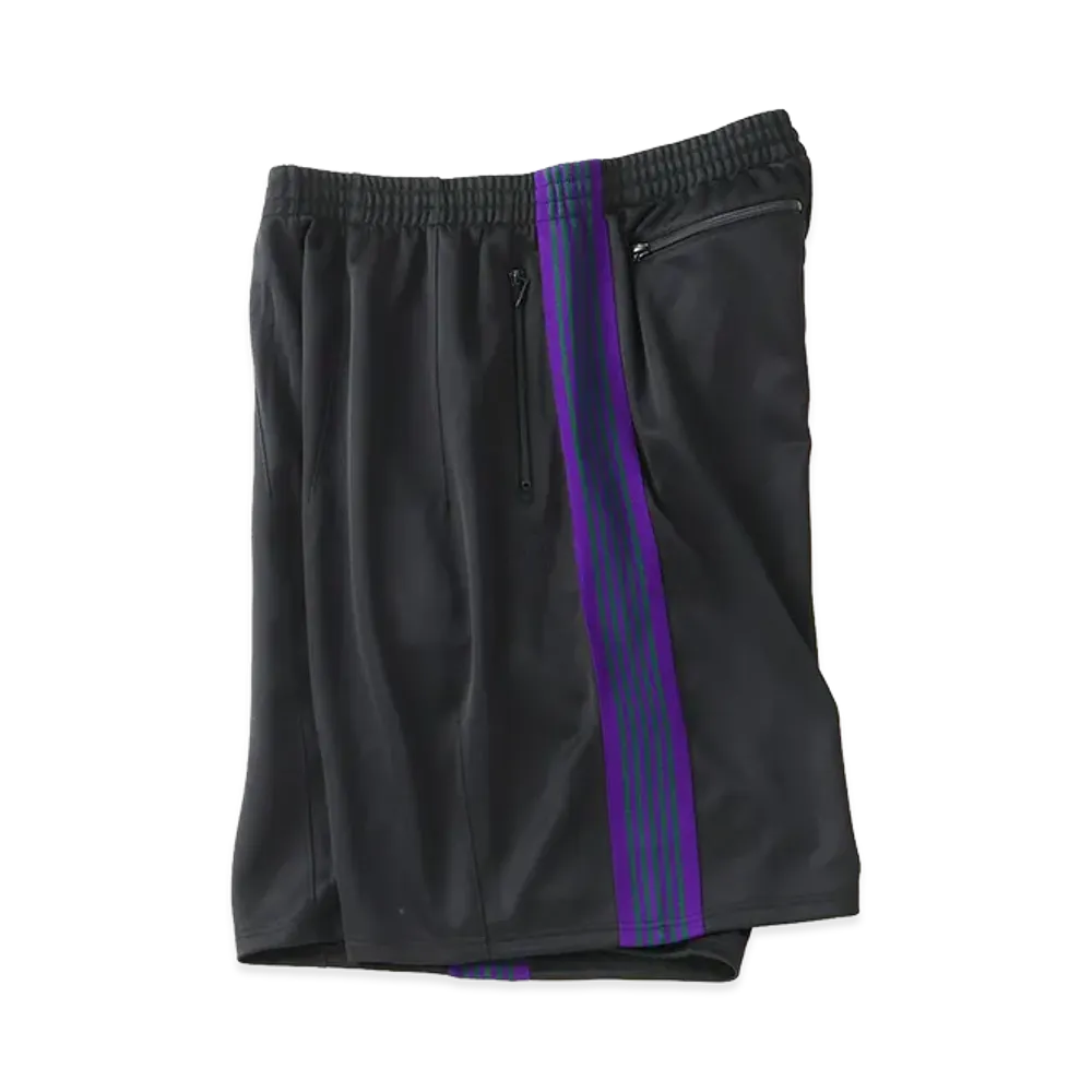 NEEDLES x JOINT WORKS H.D. Track Short - Poly Smoot "Black"