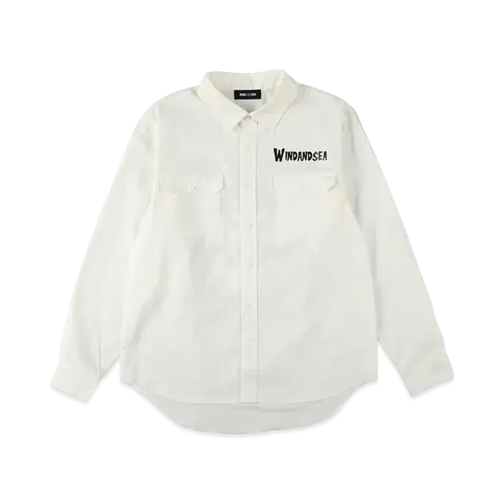 WIND AND SEA Thrash Heritage Nightmare Work Shirt "White"