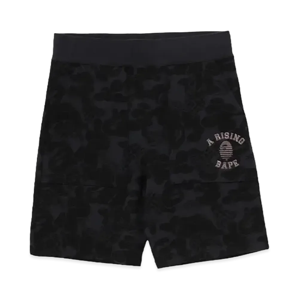 A BATHING APE Asia Camo Sweat Shorts "Black"