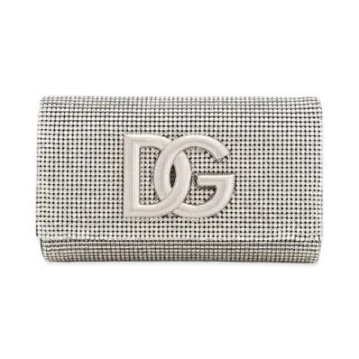 Dolce&Gabbana DG Logo Bag Crystal Mesh "Silver"
