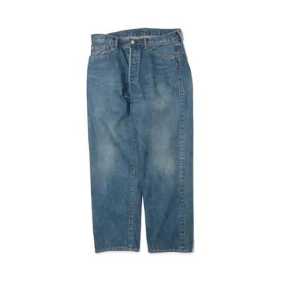 A.PRESSE Washed Denim Wide Pants "Indigo"