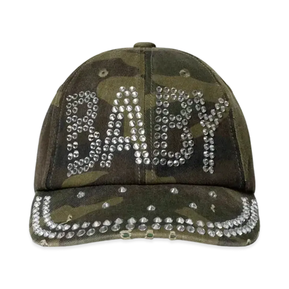 Blackeyepatch Rhinestone Baby Cap "Camo"