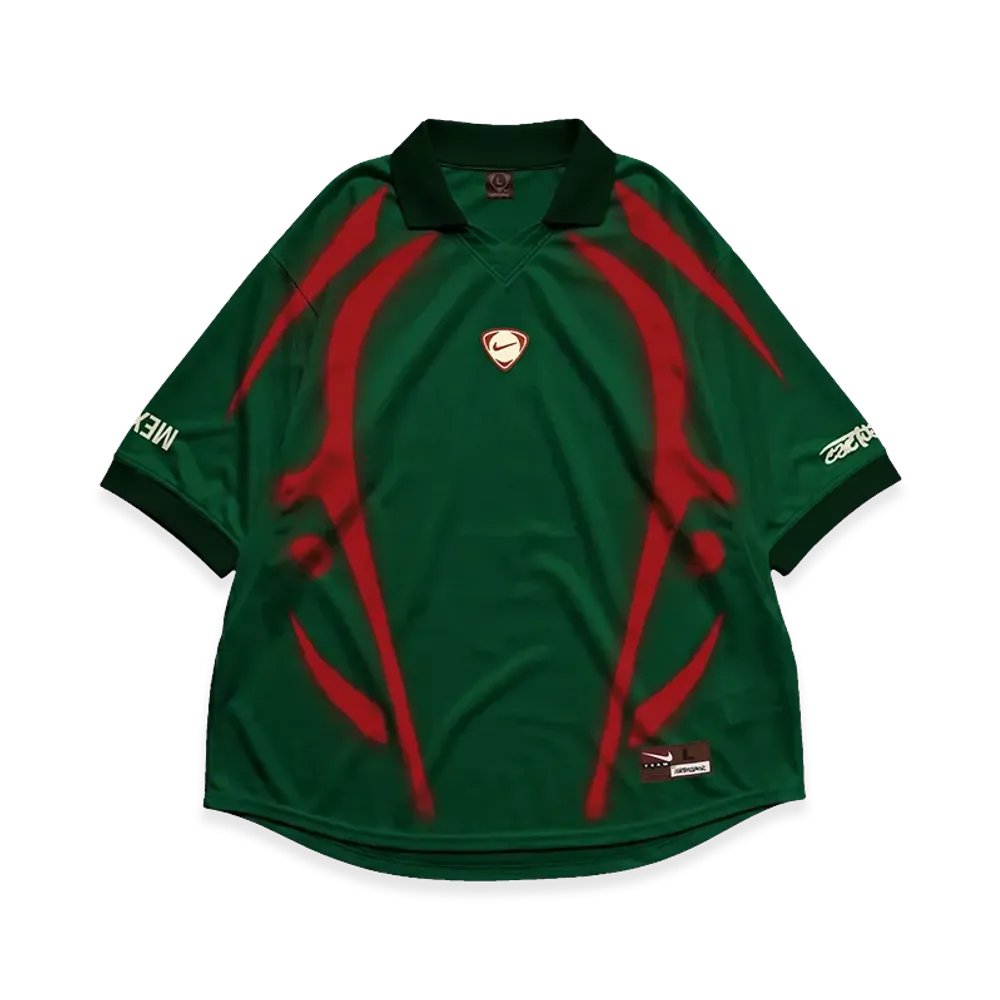 Travis Scott Cactus Jack x Nike Mexico Total 90 Retro Jersey "Green"